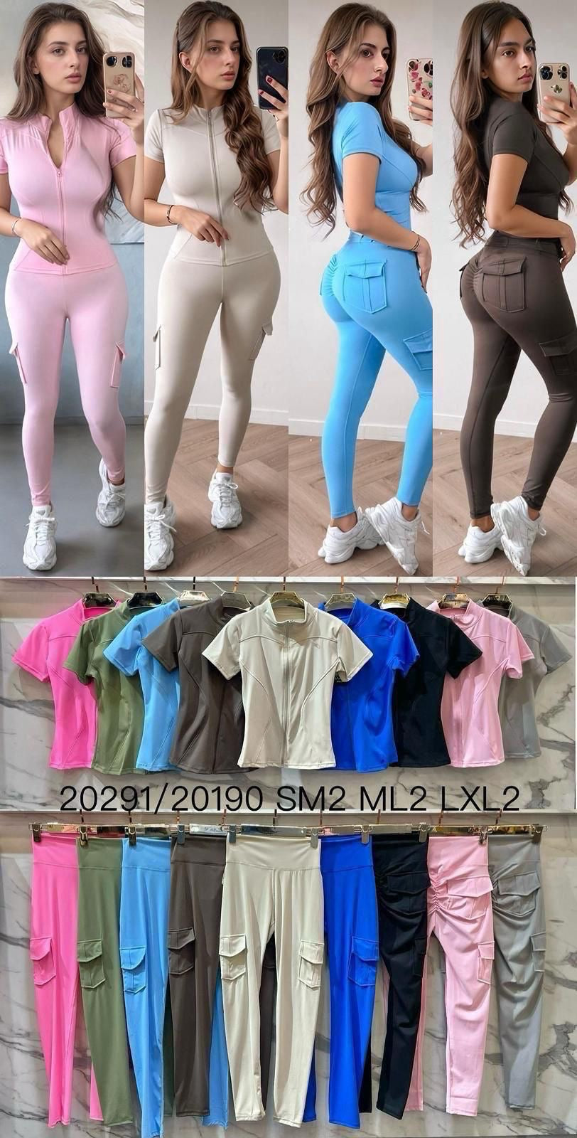 Sport legging cargo zak