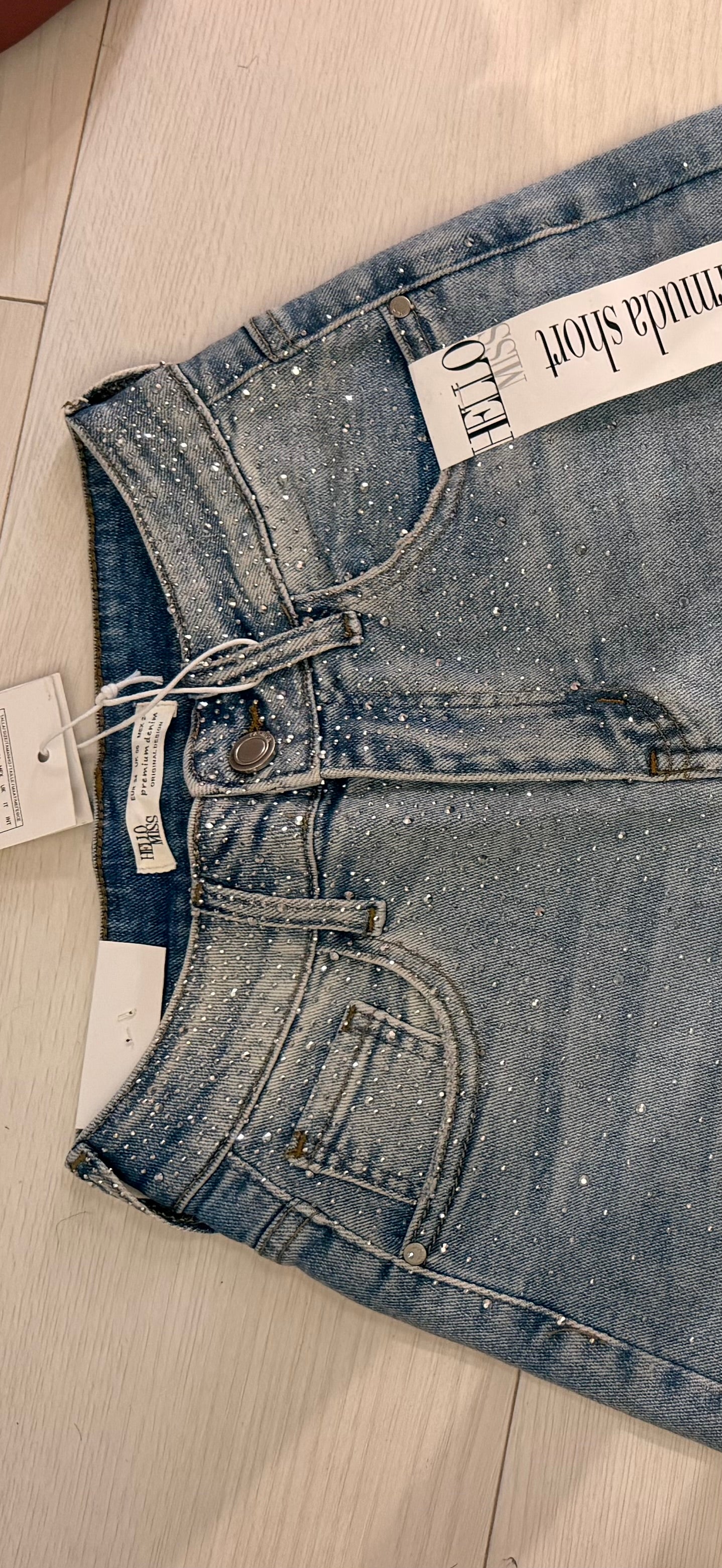 Bermuda Diamond broek jeans