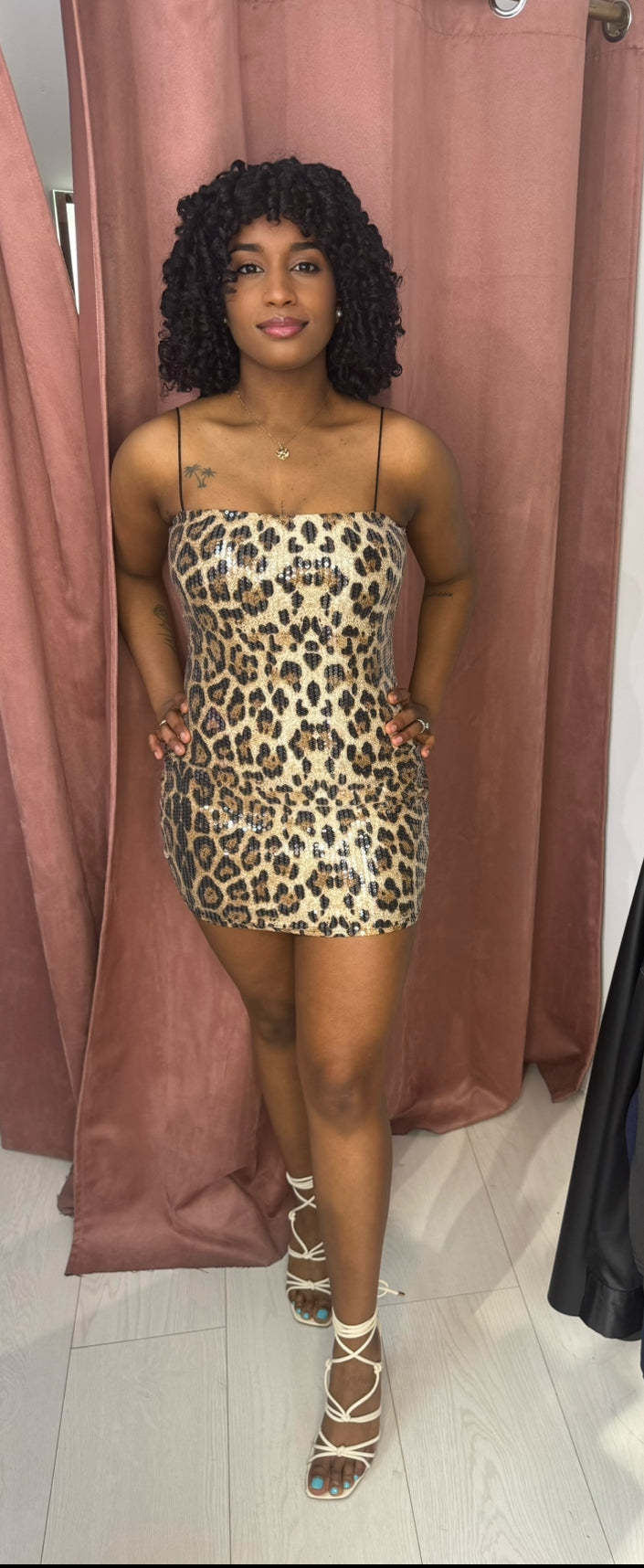 Cheetah print dress