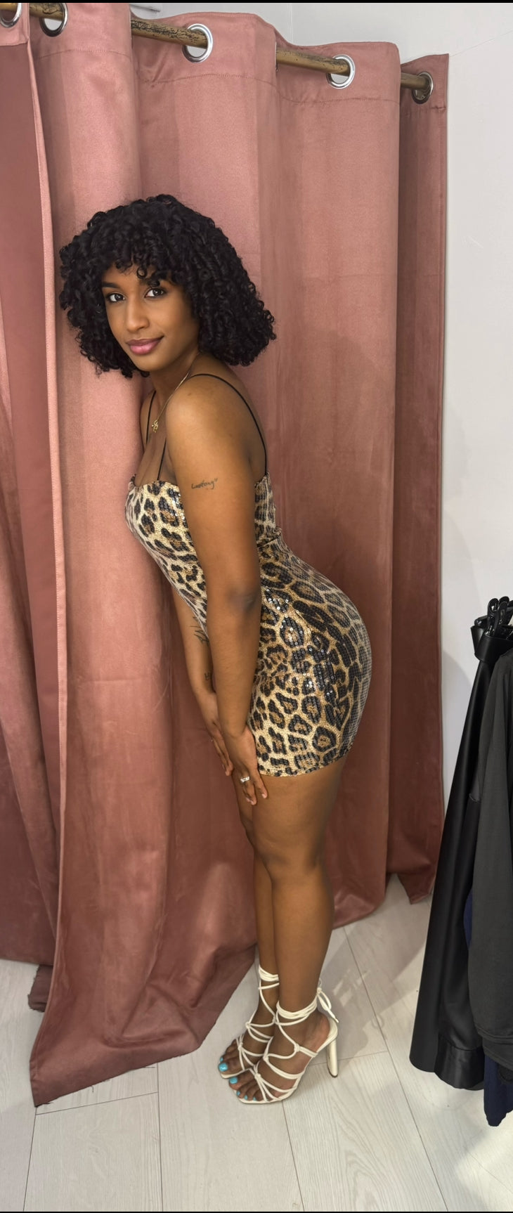Cheetah print dress