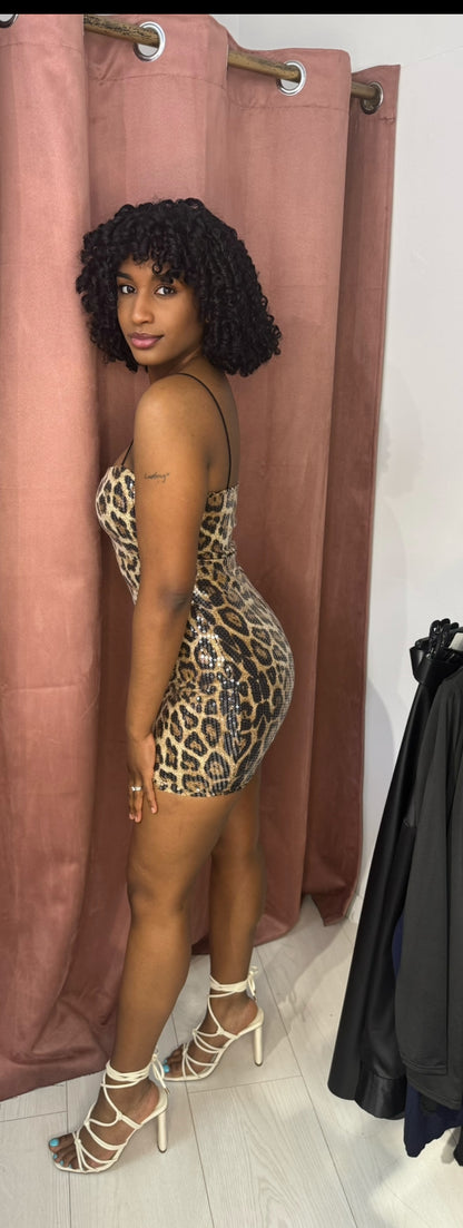 Cheetah print dress