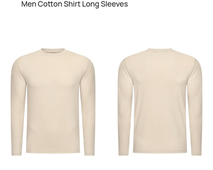 Men cotton shirt long sleeves man