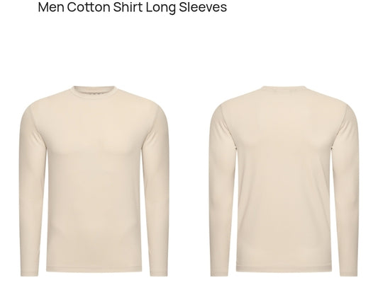 Men cotton shirt long sleeves man